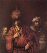 REMBRANDT Harmenszoon van Rijn The Condemnation of Haman USA oil painting reproduction